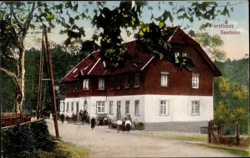 Ak Pforzheim im Schwarzwald, Forsthaus Seehaus