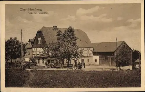 Ak Oberbärenburg Altenberg im Erzgebirge, Fritsches Gasthaus