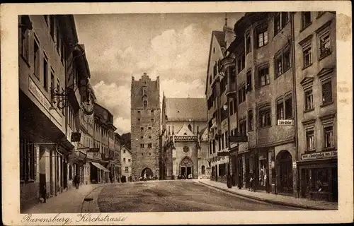 Ak Ravensburg in Oberschwaben, Kirchstraße