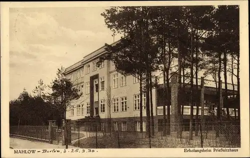 Ak Mahlow Blankenfelde, Erholungsheim Prießnitzhaus