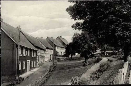 Ak Hohegeiß Braunlage im Oberharz, Dorfpartie