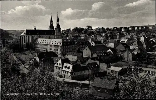 Ak Prüm in der Eifel, Blick v. d. Held