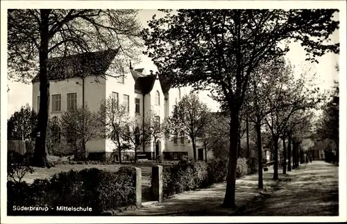 Ak Süderbrarup in Angeln, Mittelschule