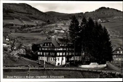 Ak Ottenhöfen im Schwarzwald, Hotel Pension z. Sternen