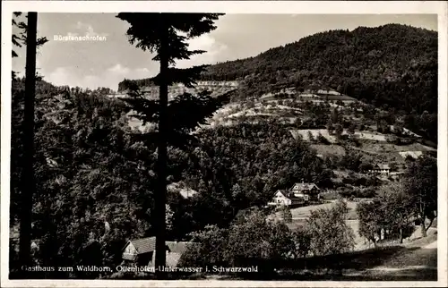 Ak Ottenhöfen Unterwasser im Schwarzwald Ortenaukreis, Gasthaus zum Waldhorn