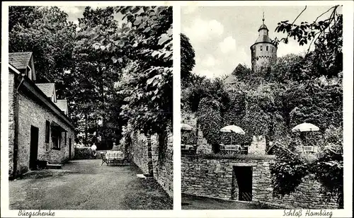 Ak Nümbrecht im Oberbergischen Kreis, Schloss Homburg, Burgschenke