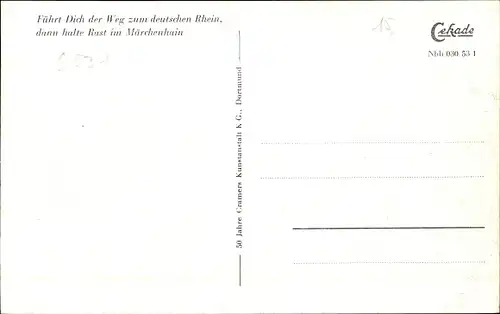 Ak Niederheimbach am Rhein, Märchenhain mit Tanzfläche und Blick a. d. Rhein