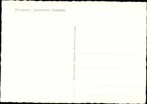 Ak Middelfart Dänemark, Elevvaerelse, Andelsskolen, Innenansicht