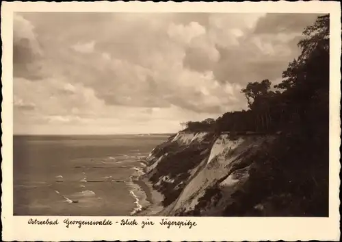 Ak Otradnoje Georgenswalde Rauschen Swetlogorsk Ostpreußen, Blick zur Jägerspitze