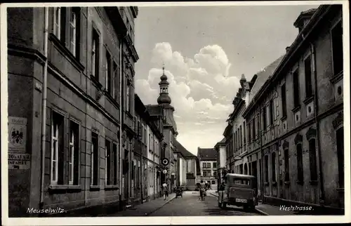 Ak Meuselwitz in Thüringen, Weststraße