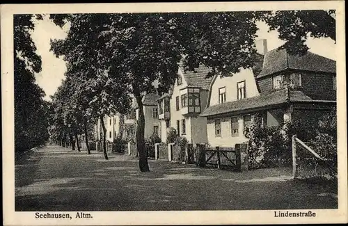 Ak Seehausen in der Altmark, Lindenstraße