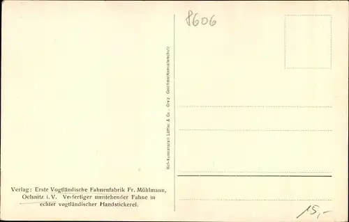 Ak Dittmannsdorf Reichenbach der Oberlausitz ?, Gesangverein Liederkranz, Fahnenweihe 1914