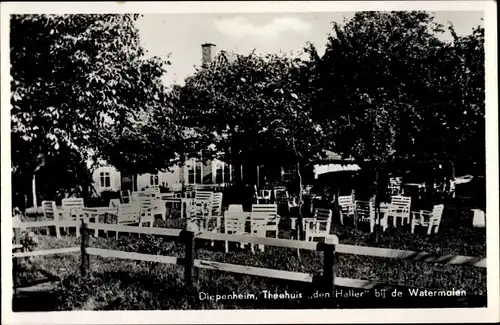 Ak Diepenheim Overijssel, Theehuis den Haller bij de Watermolen