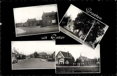 Ak Enter Overijssel, Dorfpartie, Kirche