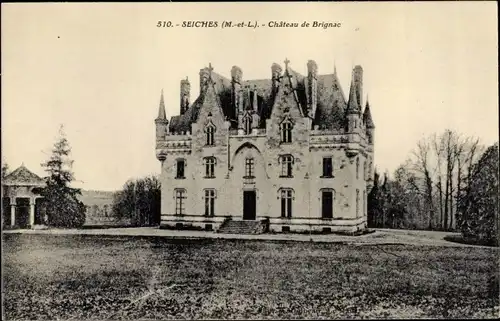 Ak Seiches Maine et Loire, Chateau de Brignac