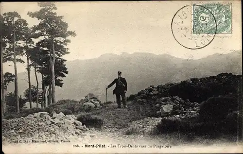 Ak Loire, Mont Pilat, Les Trois Dents vues du Purgatoire