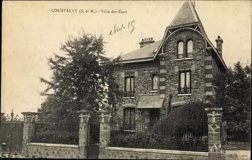 Ak Courpalay Seine et Marne, Villa des Eaux