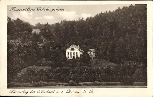 Ak Landshag Aschach an der Donau Oberösterreich, Erholungsheim Dr. Faust Schlössl