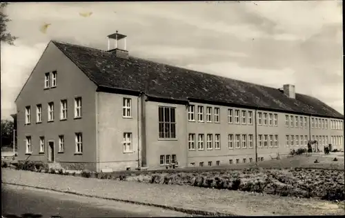 Ak Muldenstein Muldestausee in Sachsen, Polytechnische Oberschule