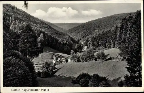 Ak Unterreichenbach im Schwarzwald, Untere Kapfenhardter Mühle