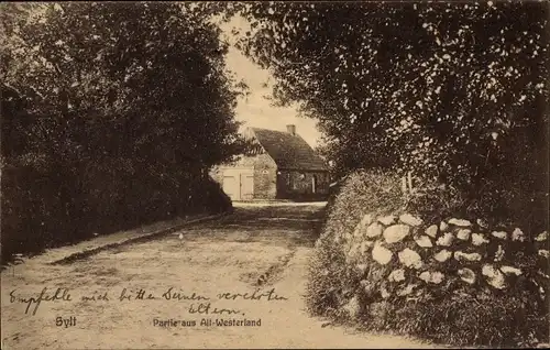 Ak Westerland auf Sylt, Partie aus Alt Westerland