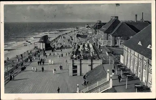 Ak Westerland auf Sylt, Blick auf die Strandpromenade 