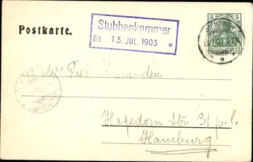 Ak Stubbenkammer Sassnitz auf Rügen, Opferstein