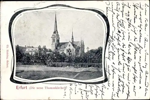 Ak Erfurt in Thüringen, Die neue Thomaskirche