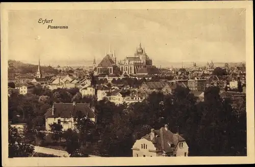 Ak Erfurt in Thüringen, Panorama