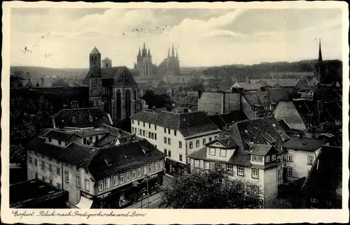 Ak Erfurt in Thüringen, Predigerkirche, Dom