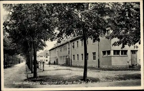 Ak Königsbrück in der Oberlausitz, Truppenübungsplatz, Dopp. Kamp. Bar. 13