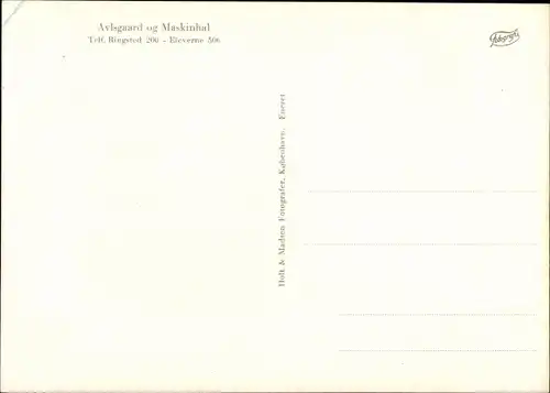 Ak Ringsted Dänemark, Koerehave Landbrugs og Husholdningsskole, Avlsgaard og Maskinhal