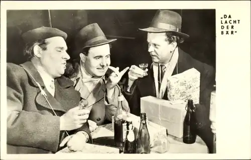 Ak Da lacht der Bär, G. Müller, H. Quermann, G. Wollner, Alkohol