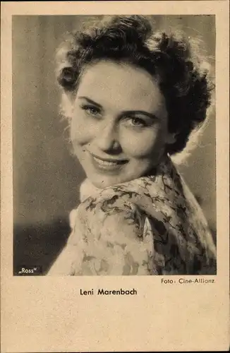 Ak Schauspielerin Leni Marenbach, Ross Verlag