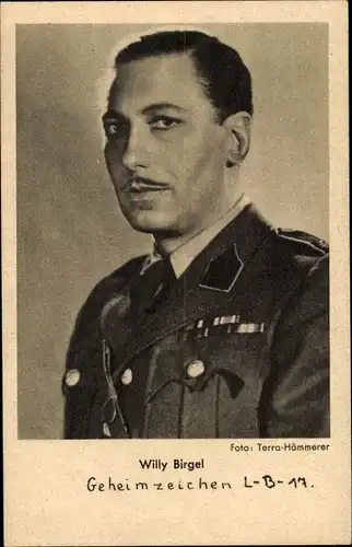 Ak Schauspieler Willy Birgel, Portrait in Uniform