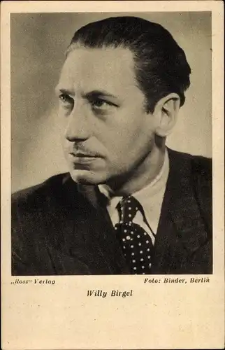 Ak Schauspieler Willy Birgel, Ross