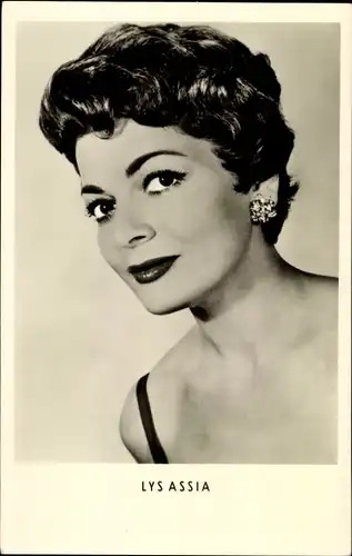 Ak Sängerin Lys Assia, Portrait