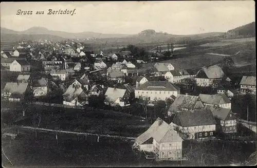 Ak Bertsdorf in der Oberlausitz, Panorama