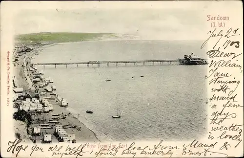 Ak Sandown Isle of Wight England, View from the Fort