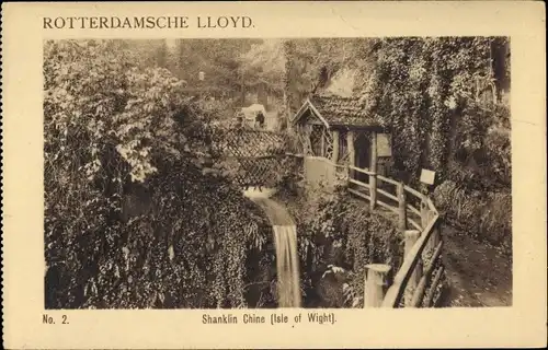 Ak Shanklin Isle of Wight England, Shanklin Chine, Rotterdamsche Lloyd