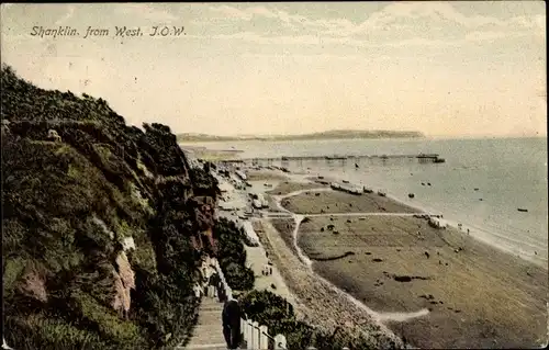 Ak Shanklin Isle of Wight England, Town from West