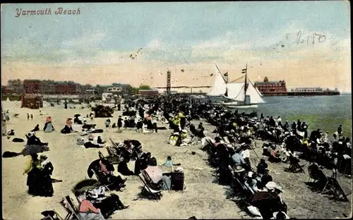 Ak Yarmouth Isle of Wight England, The Beach