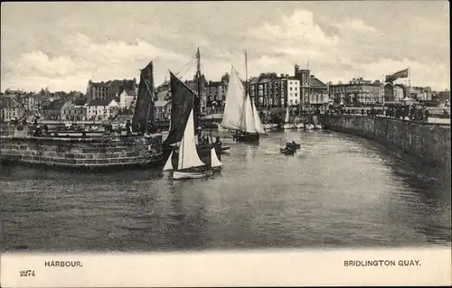 Ak Bridlington East Riding of Yorkshire, Harbour, Quay