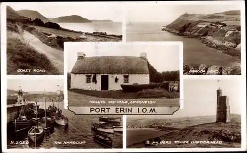 Ak Port Erin Isle of Man England, Kelly's Cottage Cregneish, Coast Road, The Harbour, Bradda Head