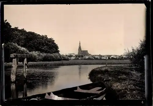 Foto Demmin in Vorpommern, Wasserpartie, Gesamtansicht, Bartholomäikirche