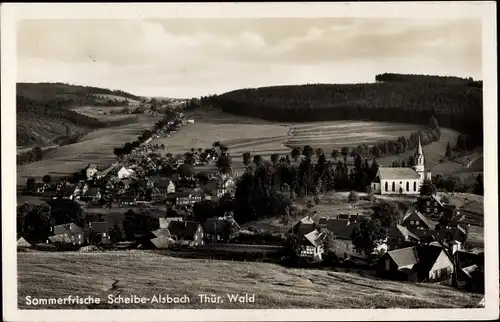 Ak Scheibe Alsbach Thüringer Wald, Gesamtansicht