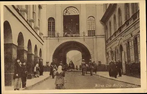 Ak Vilnius Wilna Litauen, Heilige Straße