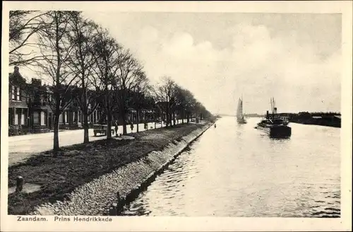 Ak Zaandam Zaanstad Nordholland, Prins Hendrik Kade