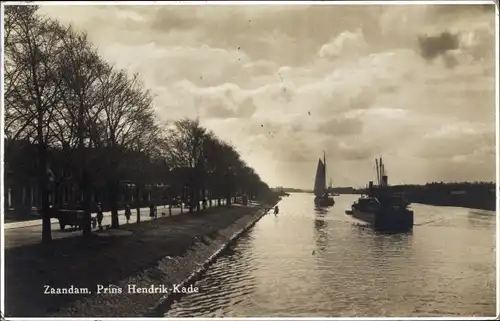 Ak Zaandam Zaanstad Nordholland, Prins Hendrik Kade