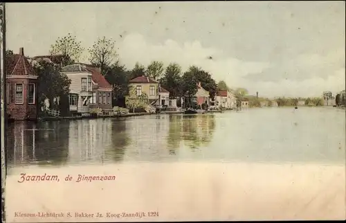 Ak Zaandam Zaanstad Nordholland, De Binnenzaan